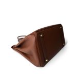 Birkin 35 Brown Ardennes Leather Gold Plated [A] Stamp - Image 5