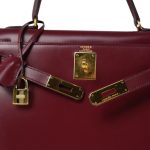 Kelly Sellier 28 Rouge H Box Calfskin Gold Plated (R) Stamp - Image 11