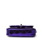 24c Shiny Purple Calfskin Quilted Flap Bag & Star Coin Purse - Image 8