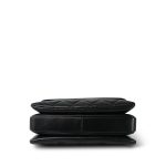 Black Lambskin Quilted Trendy CC Small LGHW - Image 5