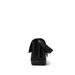 Black Lambskin Quilted Double Face Flap Gold Hardware - Image 3