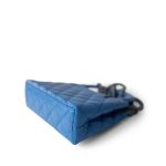 24P Blue Nano Kelly Shopper Aged Gold Hardware - Image 4
