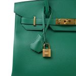 Birkin 30 Malachite Epsom Gold Plated C Stamp - Image 4