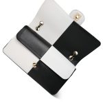 Black/White Lambskin Classic Flap Medium LGHW - Image 9