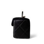 23k Black Shiny Mini Box Bag Vanity LGHW - Image 2
