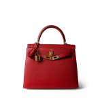 Kelly Sellier 25 Rouge Casaque Epsom Gold Plated T Stamp - Image 21