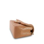 23P Light Caramel Lambskin Quilted Mini Top Handle Light Gold Hardware - Image 8
