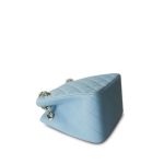 22S Light Blue Caviar Quilted Mini Bucket Bag Light Gold Hardware - Image 9