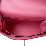 Kelly Sellier 25 Rose Confetti Veau Epsom Palladium Plated X Stamp - Image 10
