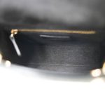 Mini Lady Dior Bag Black Lambskin Cannage Light Gold Hardware - Image 11