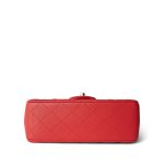 21P Red Lambskin Quilted Mini Rectangular Single Flap - Image 6