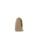 21B Beige Lambskin Quilted 19 Flap Medium/Large Mixed Hardware - Image 4
