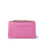 21P Pink Caviar Quilted Classic Flap Small LGHW - Image 15