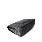 Black Silver Metallic Python Medium Classic Flap - Image 8