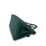 Birkin 30 Malachite Togo Palladium Plated D Stamp - Image 17