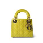 Mini Lady Dior Green Patent Cannage