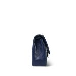 Navy Lambskin Quilted Classic Flap Small Gold Hardware - Image 4