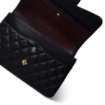 Black Caviar Quilted Jumbo Classic Flap Gold Hardware - Image 14