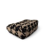19K Beige/Black Tweed Quilted Houndstooth 19 Flap Small MHW - Image 10