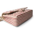 Red Striped Jersey Coco Sailor Flap Bag LGHW - Image 4