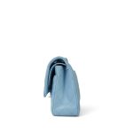 Light Blue Caviar Quilted Classic Flap Medium Light Gold Hardware - Image 3