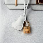 Birkin 30 Bleu Pale Togo Gold Hardware C Stamp - Image 2