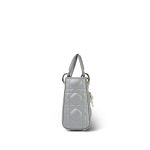 Opaline Gray Pearlescent Cannage Lambskin - Image 4