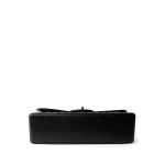 Black Vintage Lambskin Vertical Flap Bag GHW - Image 6