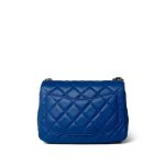 22B Blue Pearl Crush Mini Square Flap Aged Gold Hardware - Image 4