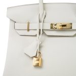Birkin 30 Craie Veau Togo Gold Plated C Stamp - Image 2