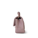 24P Light Pink Lambskin Quilted Mini Top Handle LGHW - Image 2
