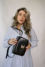 Celine Triomph Black Shiny Calfskin Bag Medium - Image 15