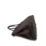 Birkin 30 Chocolate Clemence Palladium Plated [K] Stamp - Image 14