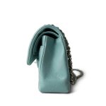 20C Tiffany Blue Small Classic Flap Light Gold Hardware - Image 4