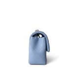 21C Sky Blue Lambskin Quilted Single Flap Mini Rectangular Light Gold Hardware - Image 4