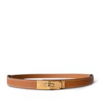 Kelly Belt Gold Epsom Gold Plated U Stamp