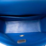 22B Blue Pearl Crush Mini Square Flap Aged Gold Hardware - Image 10