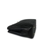 16B Black Lambskin Quilted CC Shopping Tote Large LGHW - Image 9