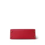 Kelly Sellier 25 Bi-Color Rouge Casaque/Bleu Thalassa Epsom White Stitching Gold Plated [P] Stamp - Image 16