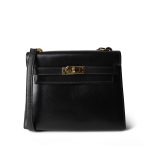 Mini Kelly Sellier Black Box Calfskin Gold Plated (Q) Stamp - Image 2