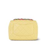 21P Yellow Lambskin Quilted Cocovado Flap Bag Mixed Fibers Chain LGHW - Image 8