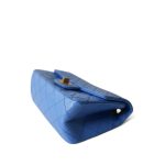 24P Blue Aged Calfskin Quilted Mini Reissue 2.55 Flap Aged Gold Hardware - Image 11