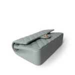 Light Green Caviar Quilted Classic Flap Medium Light Gold Hardware - Image 5