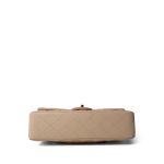 Beige Lambskin Quilted Classic Flap Medium Gold Hardware - Image 8