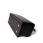 23k Black Shiny Mini Box Bag Vanity LGHW - Image 8