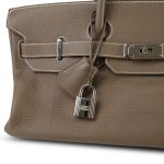 Shoulder Birkin 42 Etoupe Veau Togo Palladium Plated [M] Stamp - Image 2