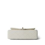 Ivory Caviar Quilted Classic Flap Small Light Gold Hardware - Image 7