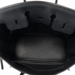 Birkin 25 Noir Veau Togo Palladium Plated A Stamp - Image 9