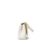 23C White Lambskin Quilted Paris Monaco Single Flap Bag Aged Gold Hardware - Image 5