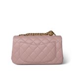 Light Pink Lambskin Quilted Sweet Camelia Single Flap Aged GHW - Image 4